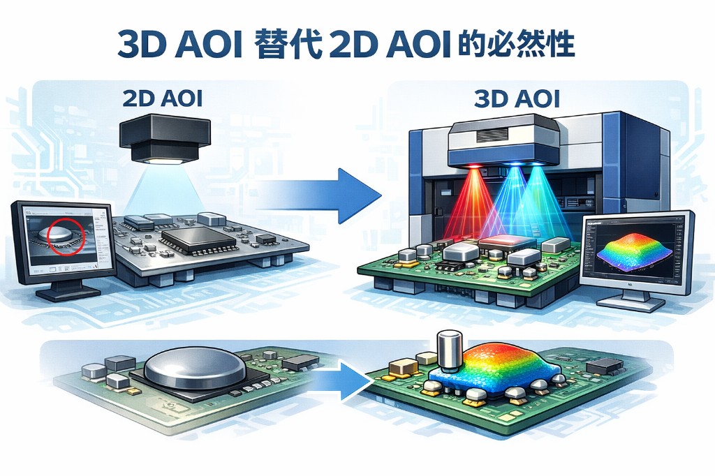 3D AOI替代2D AOI的必然性